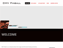 Tablet Screenshot of dmvpinball.com